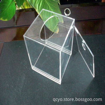 Bespoke Clear Cuboid Acrylic Napkin Box /tissue Box QCY-TB-21